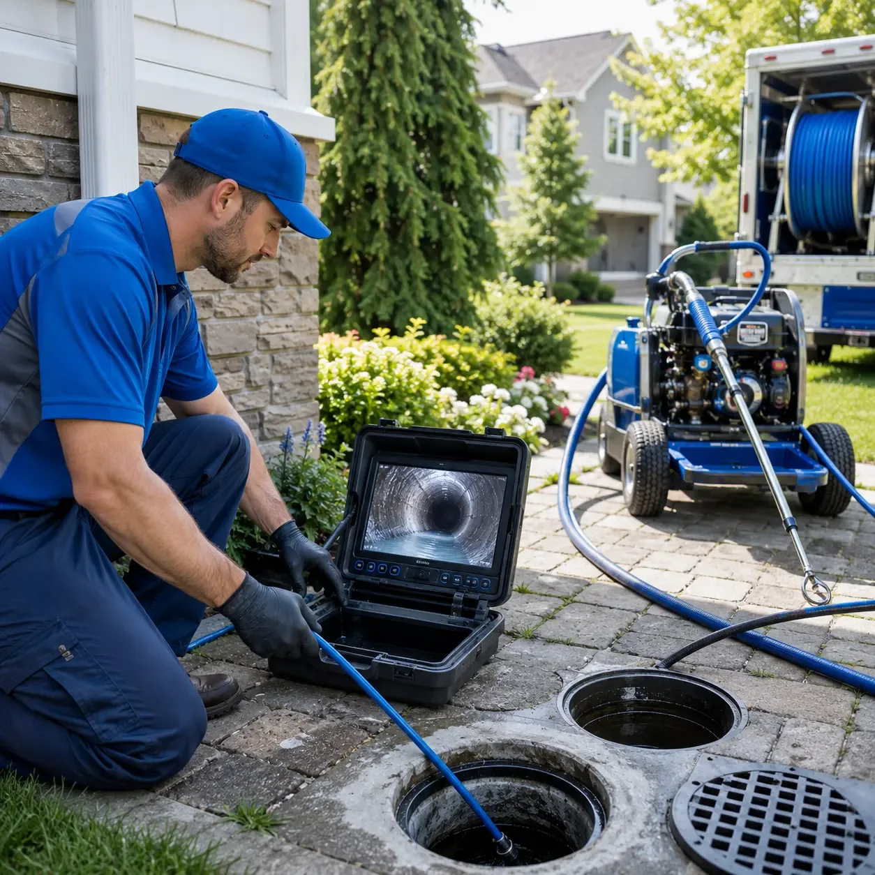 Outdoor drain cleaning professionals serving Rivesville, WV