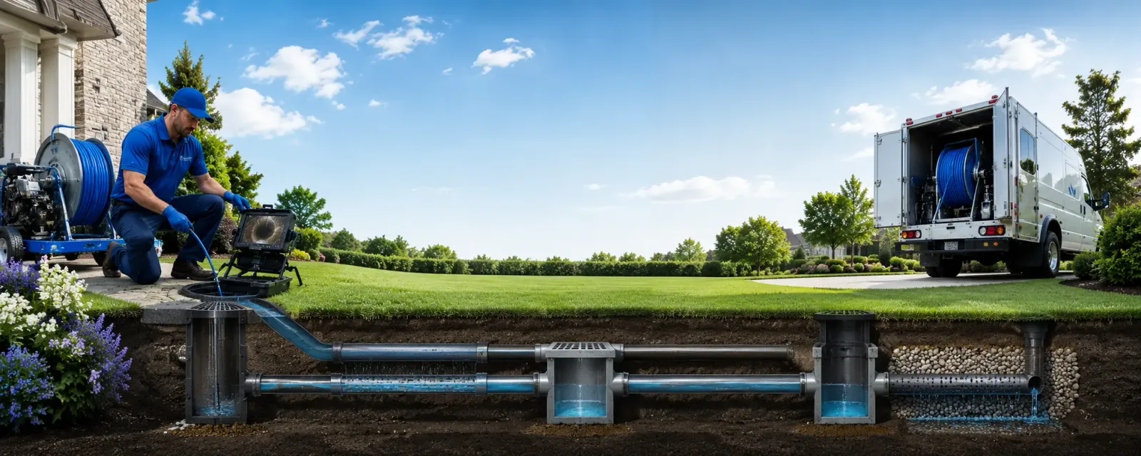 Outdoor drain cleaning information for Rivesville, WV